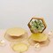 3 Gold Octagon Geometric Metal Cake Stands Dessert Riser Party Events Supplies